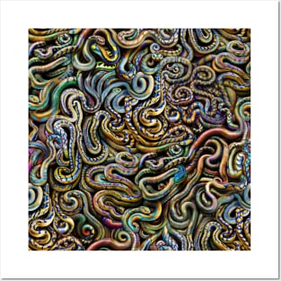 Colorful Snakes Patterns Art #1 Posters and Art